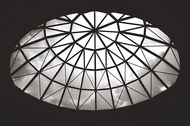 Photo low angle view of skylight in building