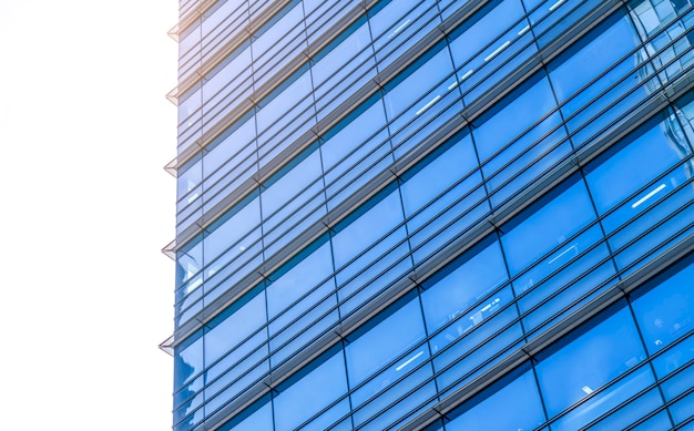 Low angle view of skyscrapers architectural glass