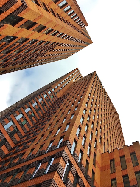 Photo low angle view of skyscrapers