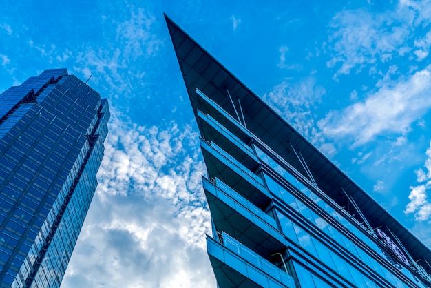 Low angle view of skyscrapers