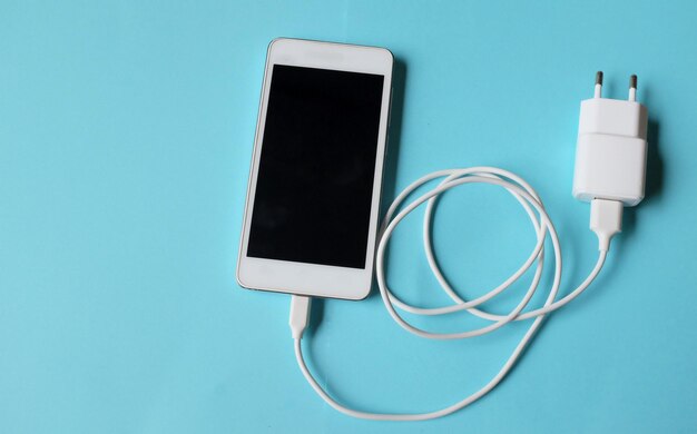 Low angle view of smart phone on table