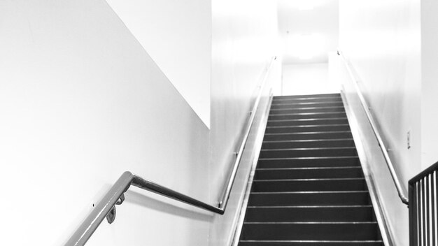 Low angle view of staircase in building