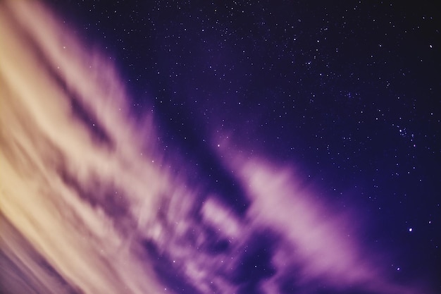 Photo low angle view of stars against sky at night