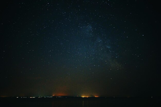 Low angle view of stars in sky