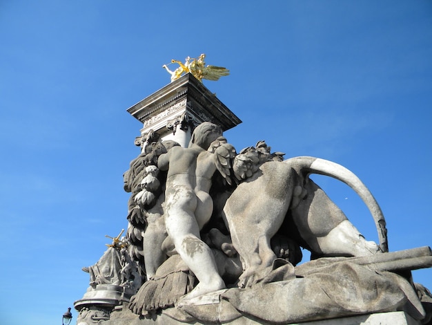 Low angle view of statue