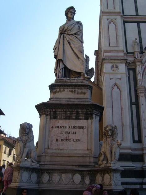 Low angle view of statue