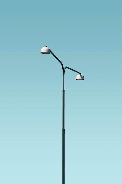 Low angle view of street light against clear sky