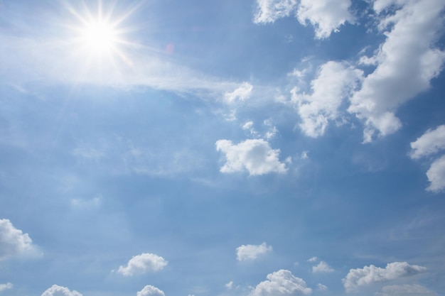 雲を通り抜ける太陽光の低角度の視点