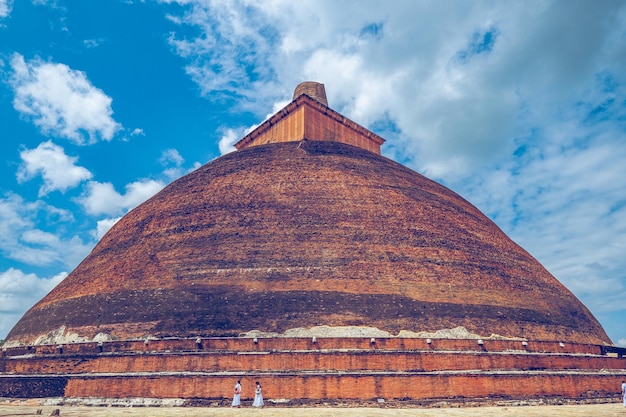 Low angle view of temple against sky