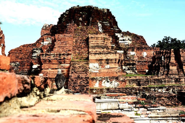 Foto vista a basso angolo di un tempio