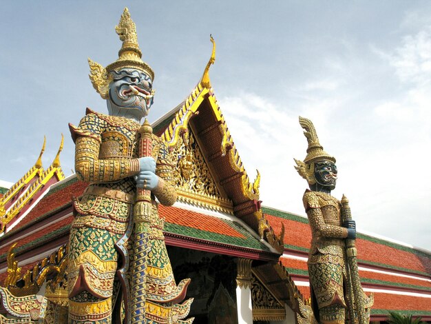 Low angle view of temple