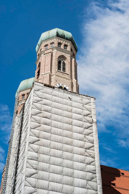 Low angle view of tower against sky