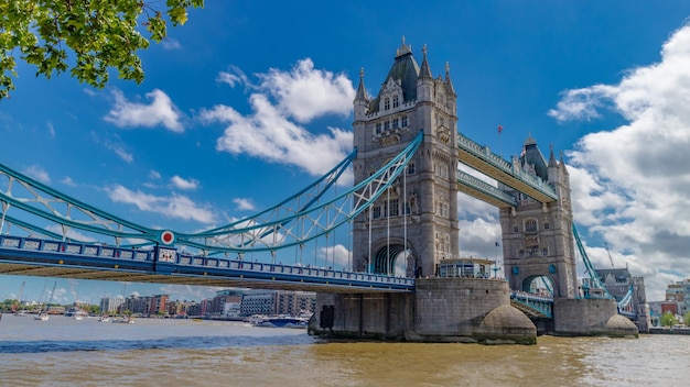 Low angle view of tower bridge