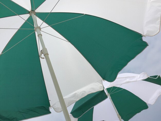 Low angle view of umbrella