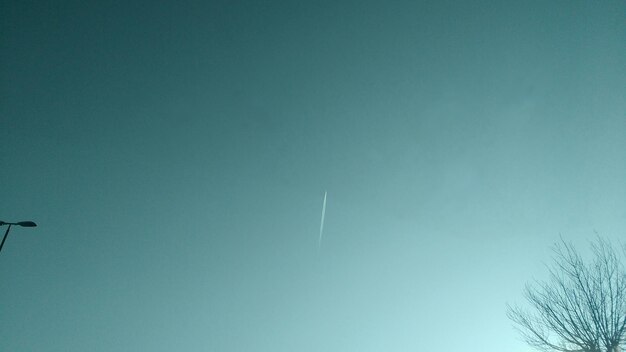 Low angle view of vapor trail in sky