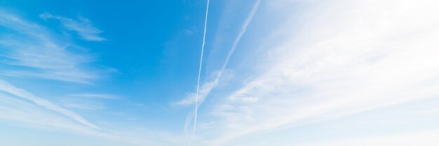 Low angle view of vapor trail in sky