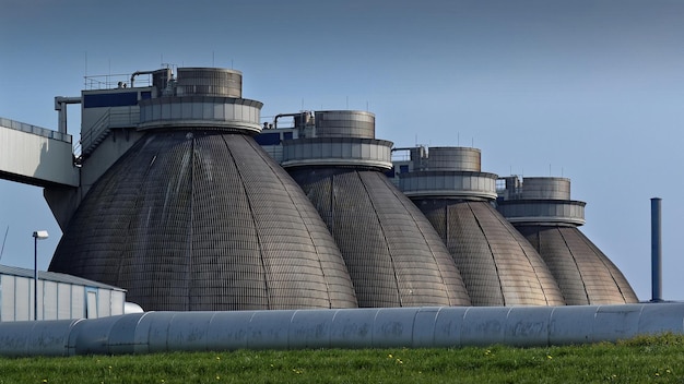 Low angle view of water tank against sky