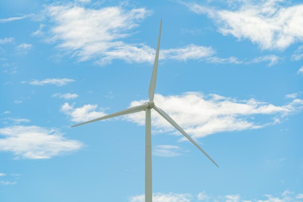 Low angle view of wind turbine against sky