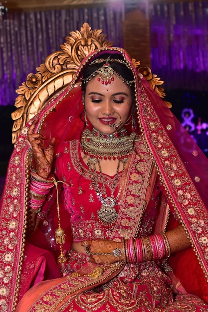 Low angle view of young woman standing in temple