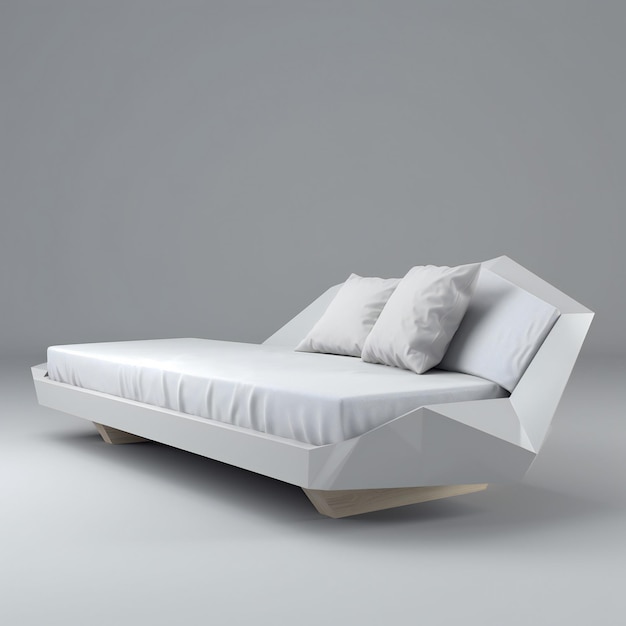 Low Poly 3D-ontwerp van Daybed