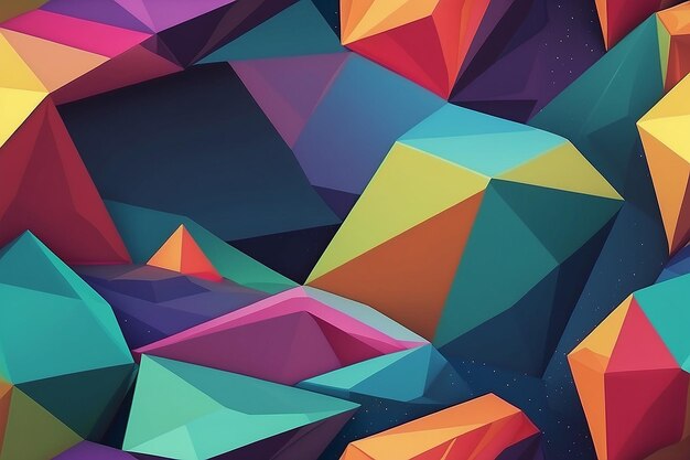 Low poly abstract background