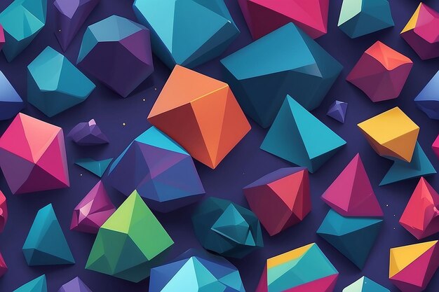 Low poly abstract background