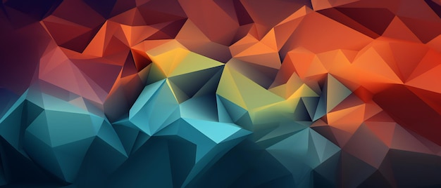 Foto design di sfondo low poly design colorato di pattern low poly ai generativo