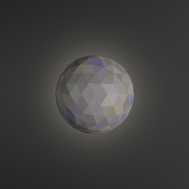 Photo the low poly mercury