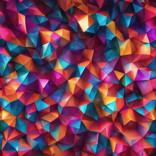 Low poly polygonal pattern