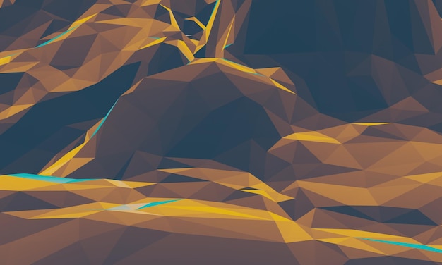 Low poly rock terrain background