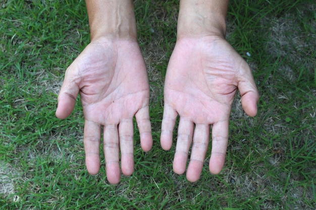 Low section of man legs on field