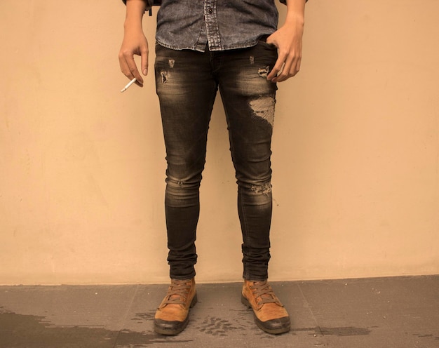 low section of man