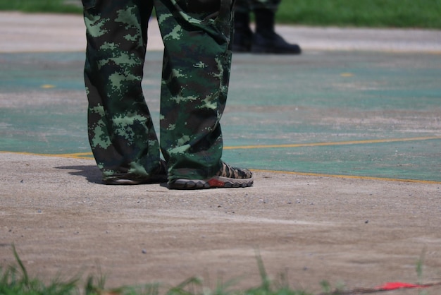 Low section of person standing on floor