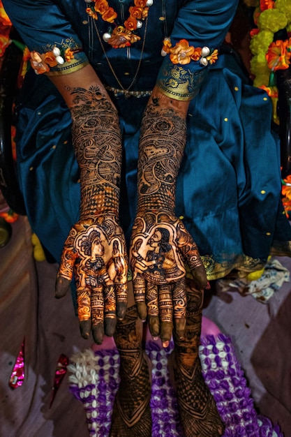 Photo low section of woman wearing traditional clothing