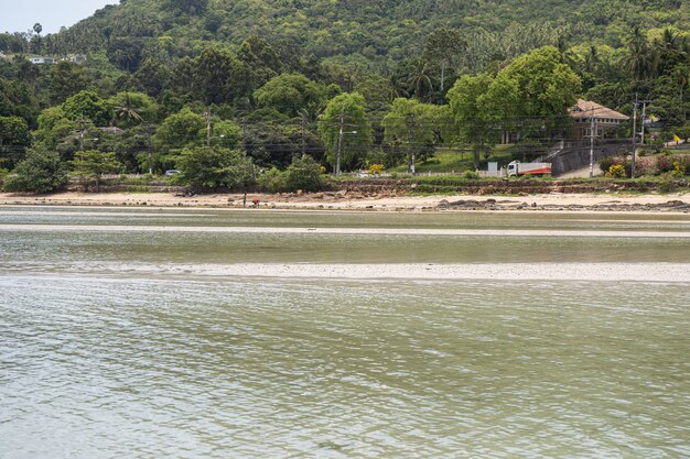 Low tide on the andaman sea coast