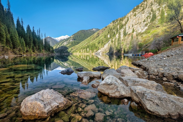 Lower Kolsay Lake in Kazakhstan