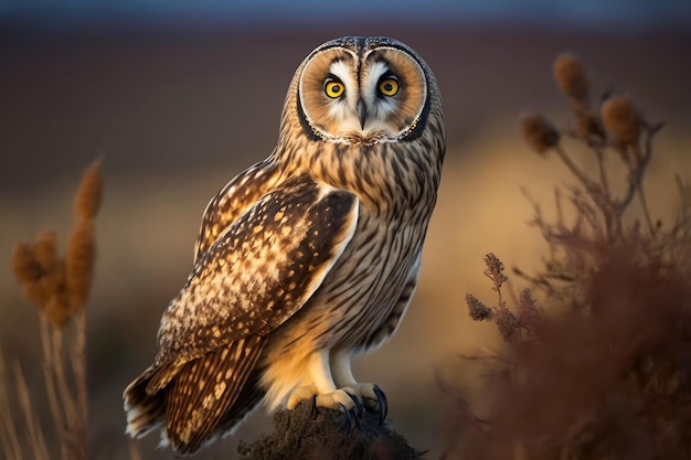 Lower Saxony Germany Short eared Owl Asio flammeus