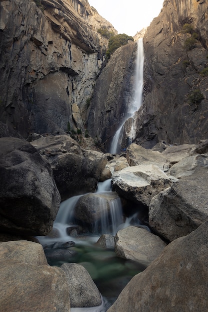 Lower Yosemite Fall inside Yosemite National Park in California