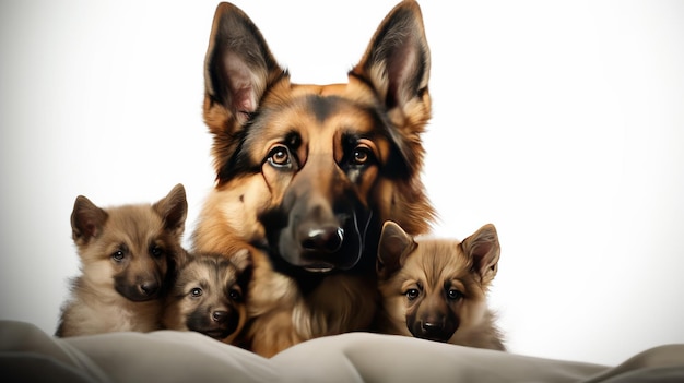 Loyal Dog Safeguarding Family