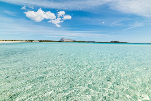 Lu Impostu beach on a cloudy day Sardinia