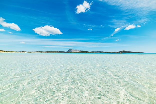 Lu Impostu beach on a cloudy day Sardinia