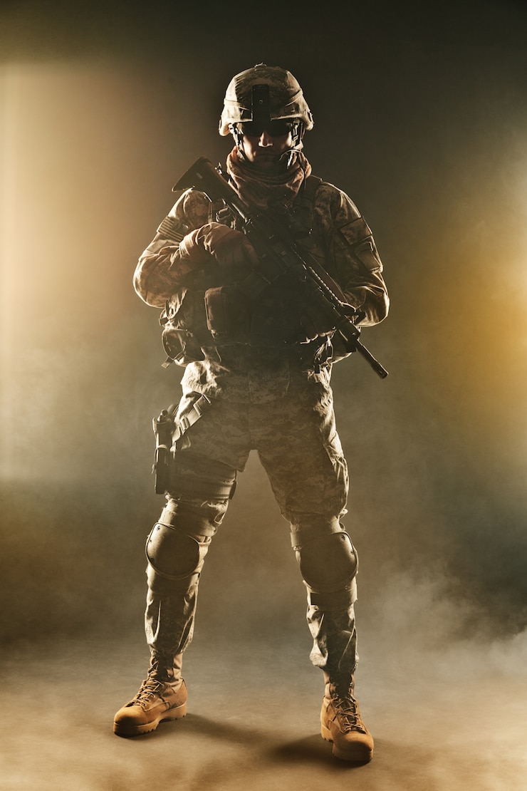 Foto lucht infanterie