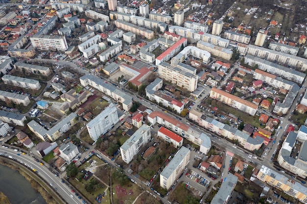 Lucht stedelijk landschap