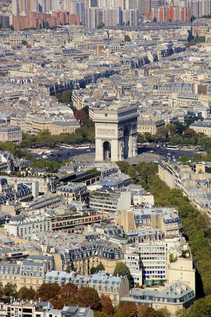 Foto luchtbeeld van een stad.