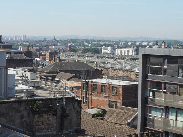 Luchtbeeld van Glasgow