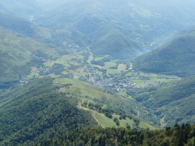 Foto luchtbeeld van het landschap