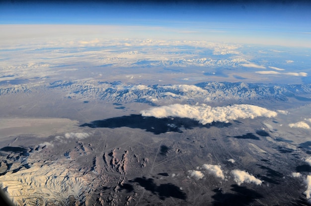 Luchtbeeld van het landschap