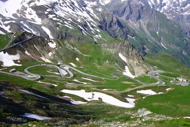 Foto luchtbeeld van het landschap