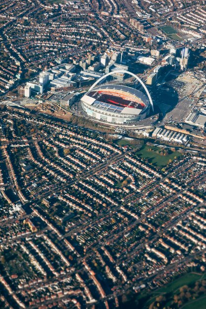 Foto luchtbeeld van het stadion