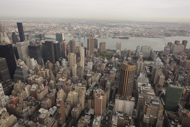 Luchtbeeld van het stadslandschap